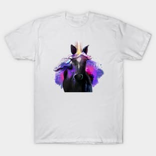 Pretty Black Unicorn T-Shirt